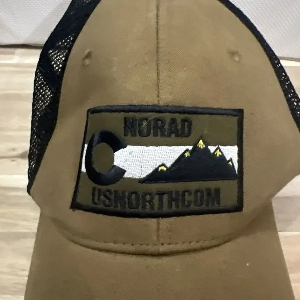 NORAD NORTHCOM Beige Baseball Cap One Size - Picture 2 of 8